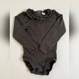 H&M Charcoal Long Sleeve Kids Bodysuit